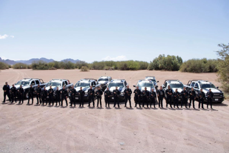 Hermosillo, Sonora; 28 de marzo 2024.-Mantiene Policía Estatal presencia en zonas con mayor afluencia durante Semana Santa y Pascua