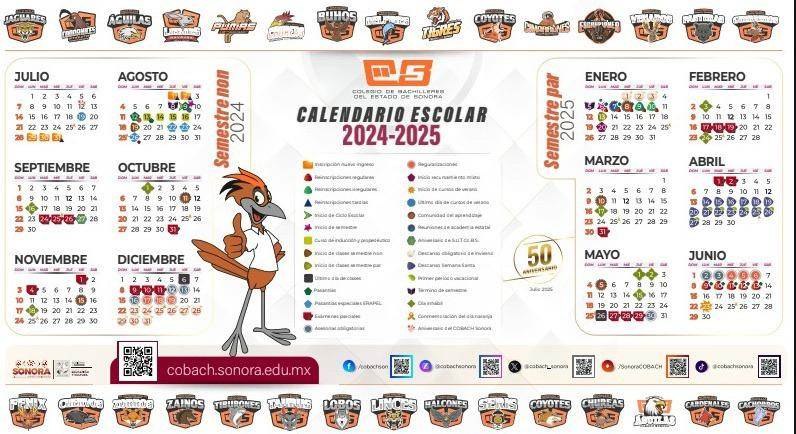 Hermosillo, Sonora; 7 de junio de 2024.-Presenta Cobach Sonora calendario escolar para el ciclo 2024-2025