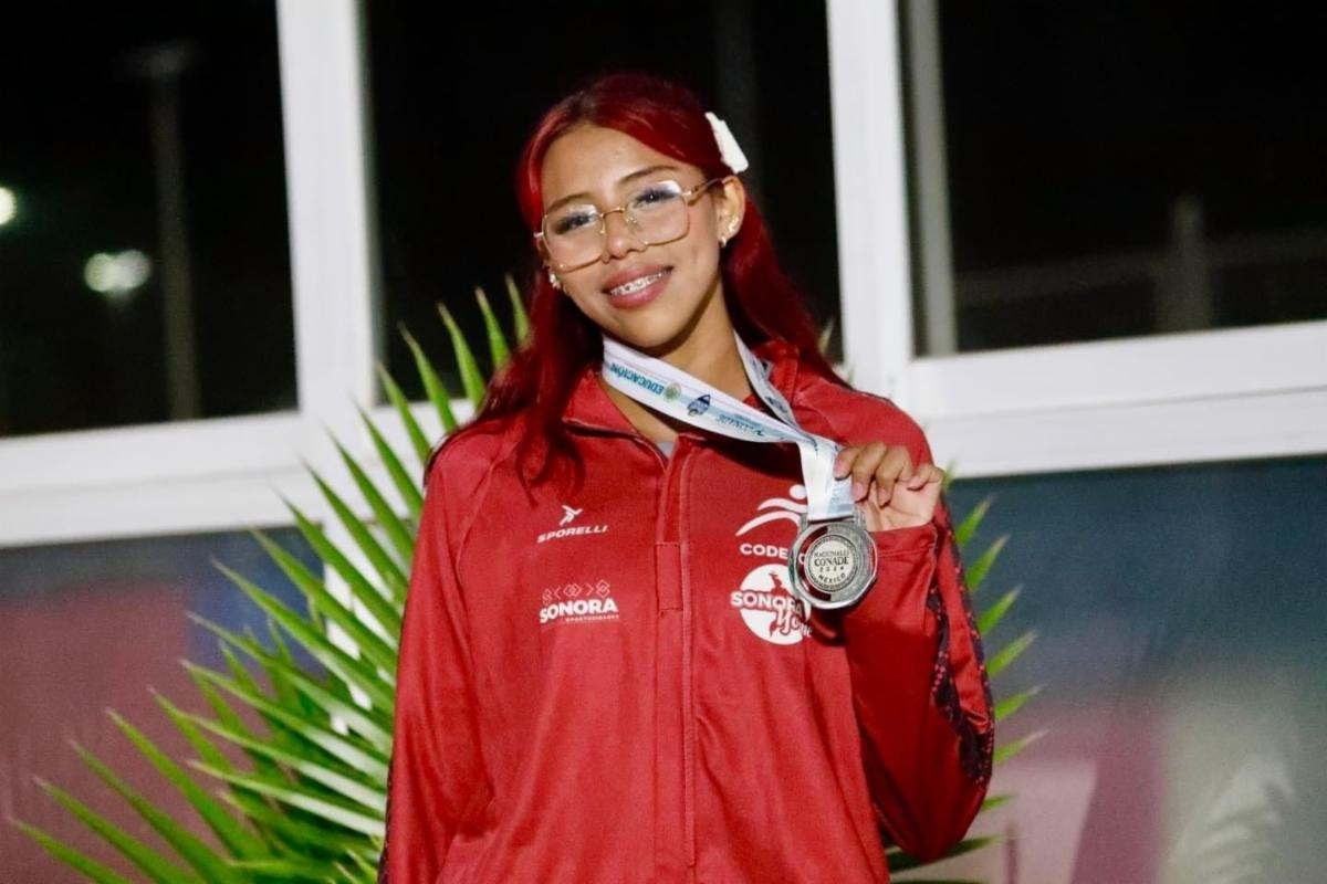 Hermosillo, Sonora; 12 de junio de 2024.- Gana alumna de Cobach Sonora medallas de plata y bronce en Juegos Nacionales Conade