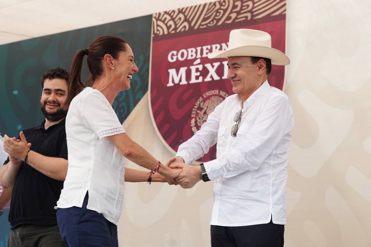 Guaymas, Sonora; 24 de agosto de 2024.-Con histórica inversión entregan Presidente López Obrador, Presidenta electa Sheinbaum y Gobernador Durazo siete