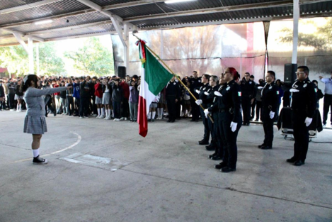 Hermosillo, Sonora; 4 de diciembre de 2023.- Inicia SSP semana de Jóvenes Promotores de la Paz en Escuela Secundaria General 12 en Hermosillo