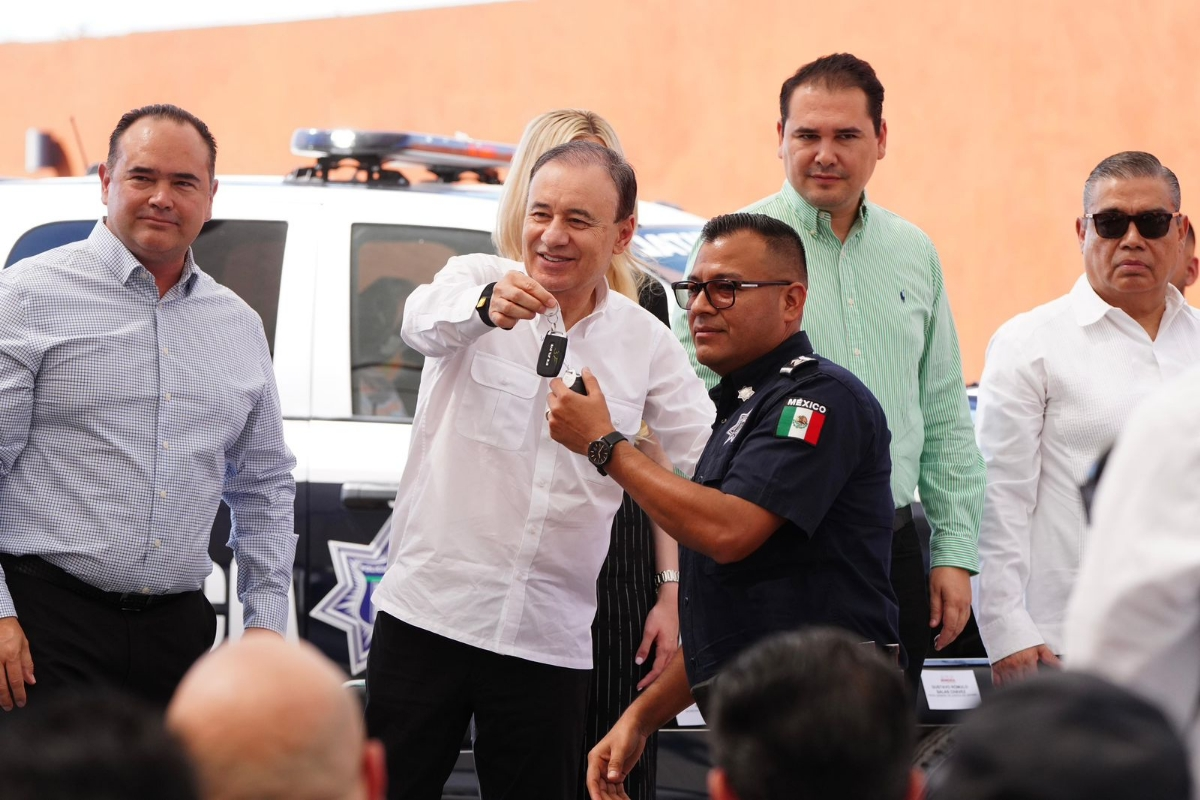 Hermosillo, Sonora; 10 de septiembre de 2024.-Realiza Gobernador Durazo fortalecimiento histórico en seguridad con equipamiento y entrega de patrullas