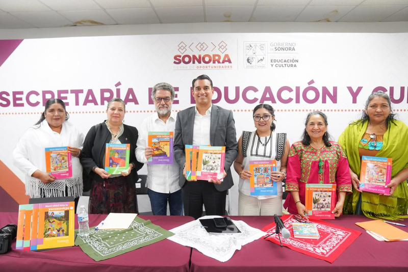  Hermosillo, Sonora; 19 de septiembre de 2024.-Presentan SEP y SEC antologías de libros de texto traducidos a lenguas indígenas