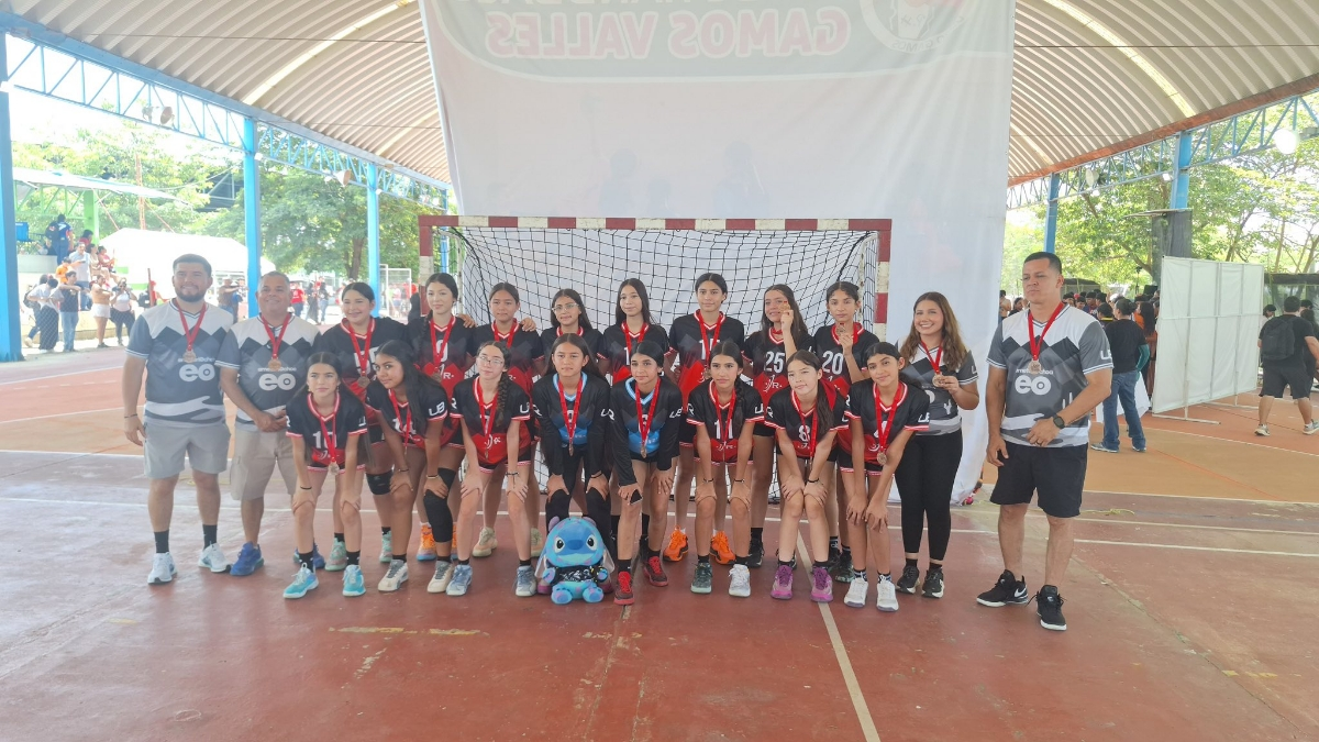   Hermosillo, Sonora, 30 de septiembre del 2025.-  Sonora logra bronce con equipo femenil en el Campeonato Nacional Infantil de Balonmano