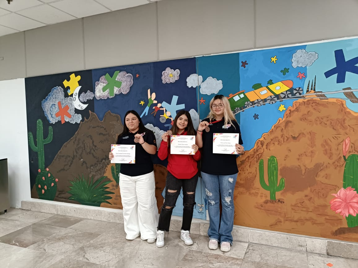   Hermosillo, Sonora; 11 de noviembre de 2024.-Ganan alumnas de Cobach Sonora medalla de bronce en Olimpiada Mexicana de Matemáticas