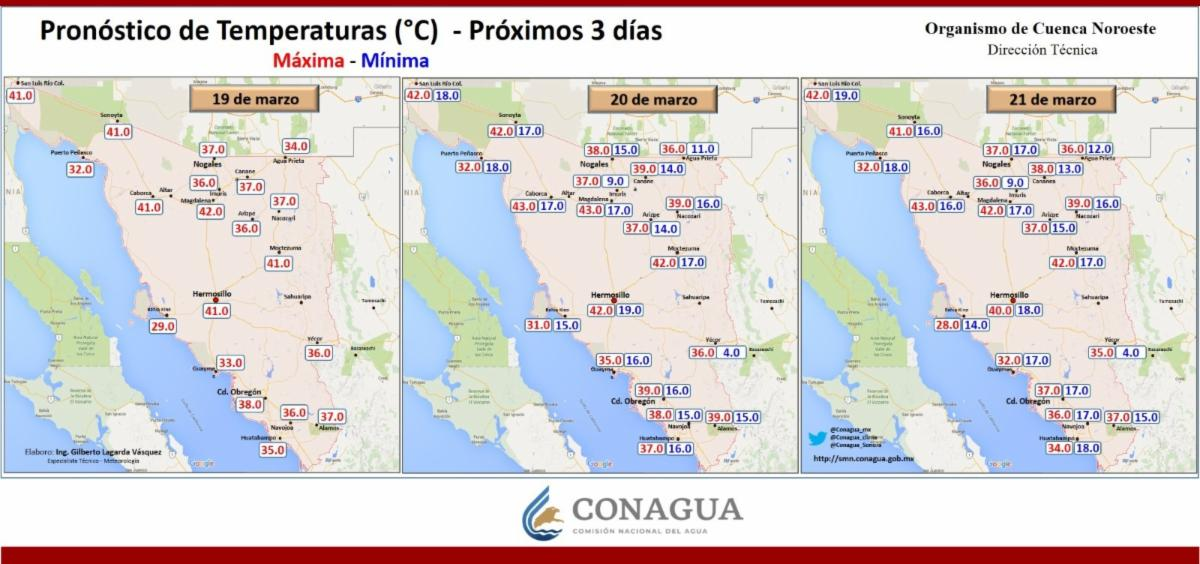 Hermosillo, Sonora; 19 de marzo de 2026.&ndash; Se esperan tardes calurosas y ma&ntilde;anas frescas en Sonora: CEPC