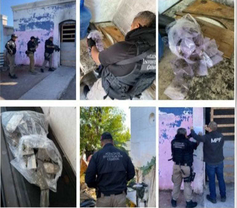  Hermosillo, Sonora; 17 de noviembre de 2025.-  Mesa de Seguridad detiene a 231 personas y decomisa arsenal y droga en operativos por Sonora