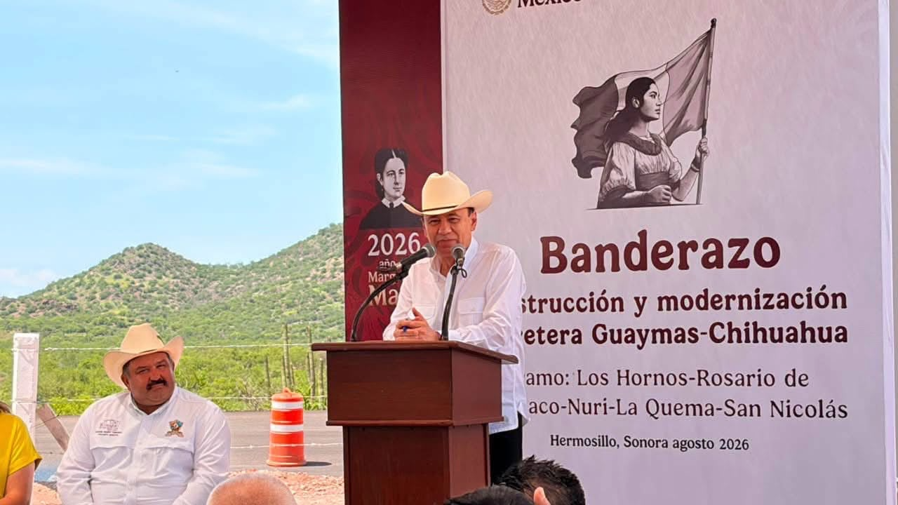 Sonora 06 Agosto 2026.-🚧🛣️ &iexcl;Arranca nueva obra carretera en Sonora! 🏗️