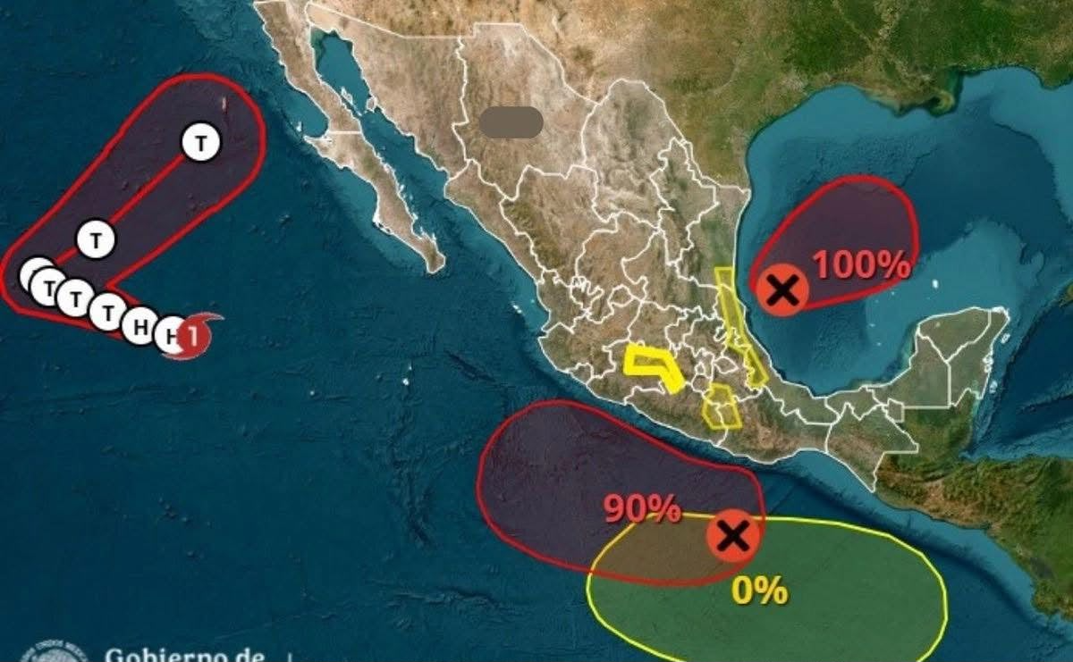 Sonora 07 Octubre 2026.-🌧️🚨 &iexcl;DOS SISTEMAS DE BAJA PRESI&Oacute;N PONEN EN ALERTA A LAS COSTAS DE M&Eacute;XICO!