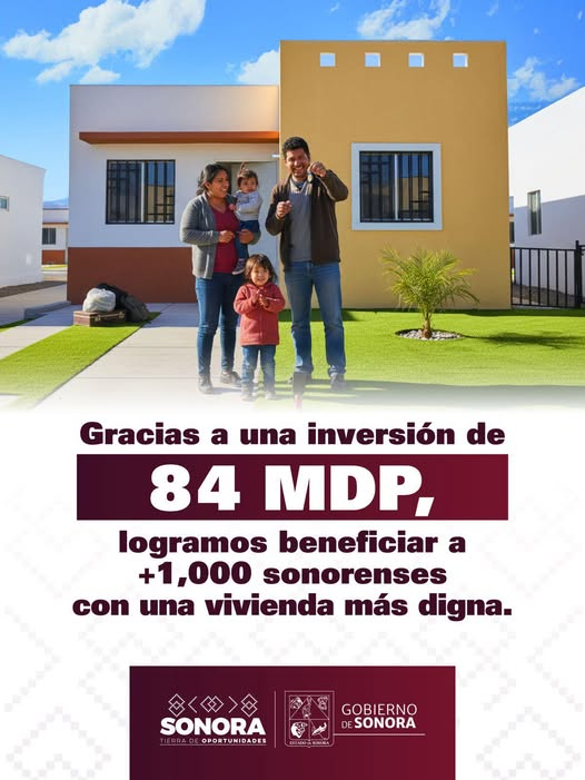  SONORA; 06 DE ENERO DEL 2026.Gobierno del Estado de Sonora Invierte en Vivienda Digna