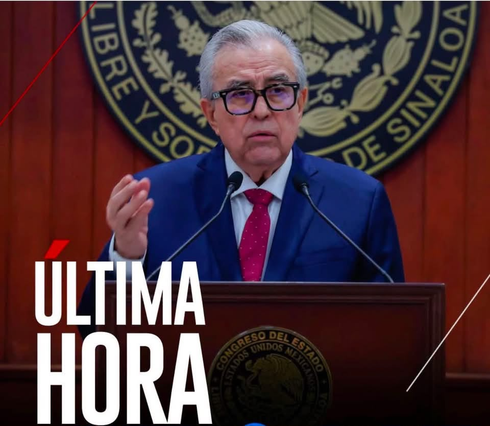 Sonora 22 Agosto 2026.-EL GOBERNADOR DE SINALOA SE VA OTRA VEZ, AHORA SIN FECHA DE REGRESO&hellip; ENTRE ESC&Aacute;NDALOS, PRESIONES DE EE.UU. Y CR&Iacute;TICAS DE LA OPOSICI&Oacute;N