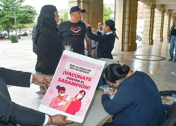 HERMOSILLO, SONORA; 18 DE FEBRERO EL 2026.-Gobierno de Hermosillo invita a vacunarse contra el sarampi&oacute;n