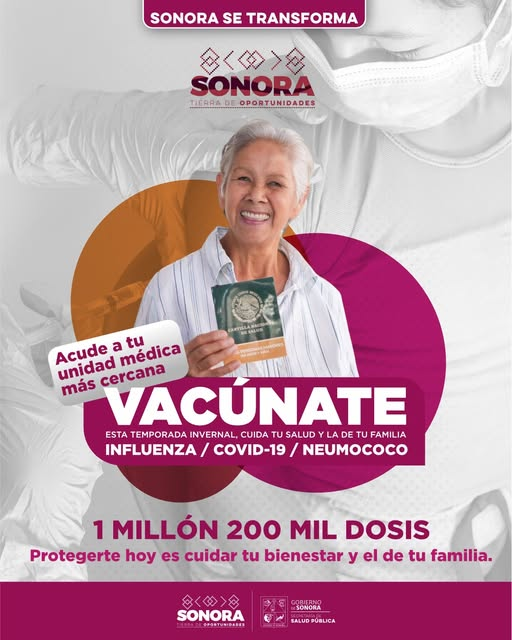 SONORA; 23 DE FEBRERO EL 2026.-Gobierno del Estado de Sonora impulsa vacunaci&oacute;n invernal