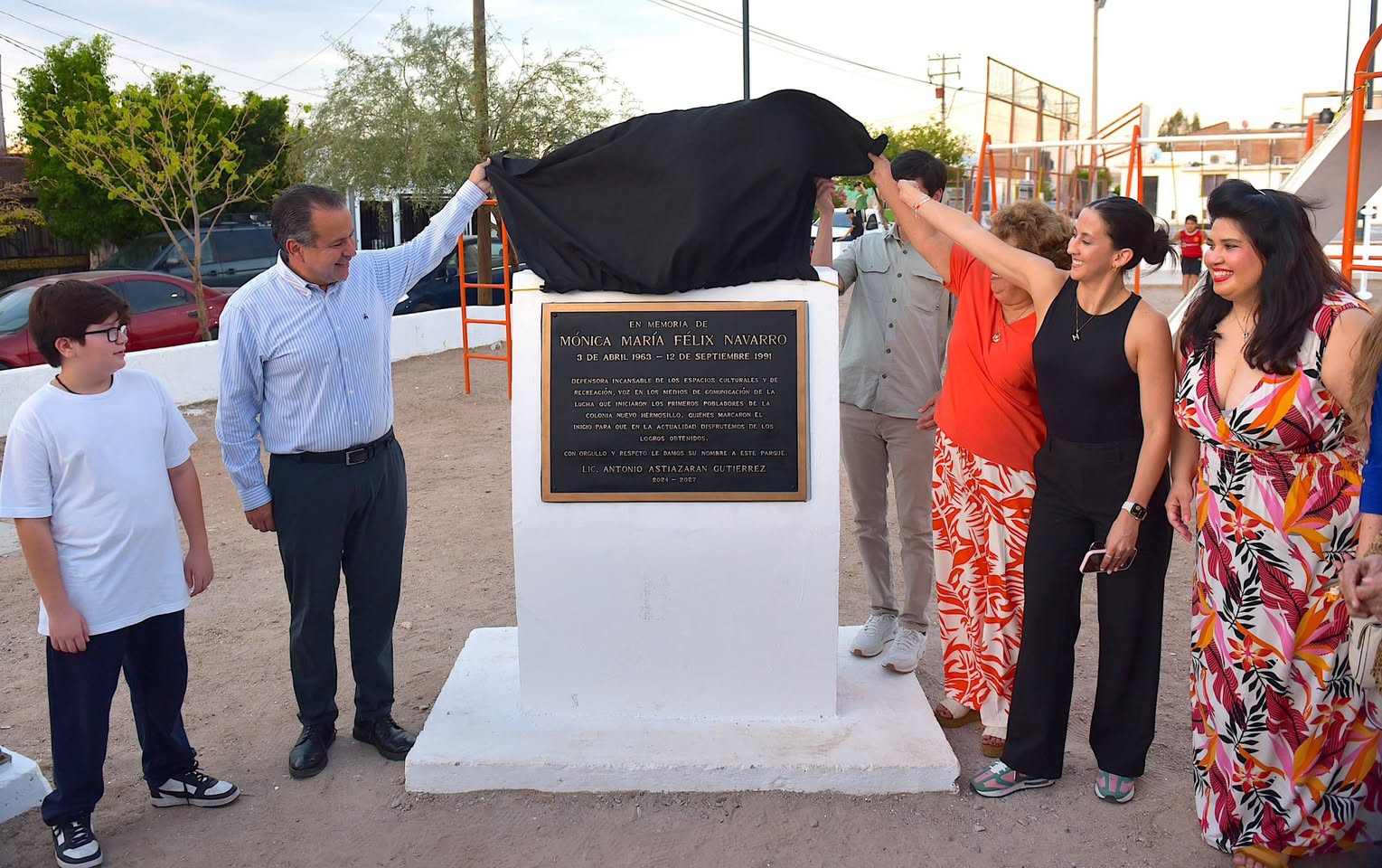 Hermosillo, Sonora; 23 de julio del 2025.-Gobierno de Hermosillo entrega renovación integral del parque “Mónica Félix Navarro” en la colonia Nuevo Hermosillo