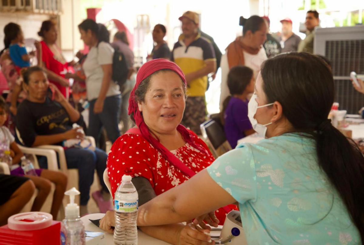  Hermosillo, Sonora; 14 de octubre de 2025. Ofrece Gobierno de Sonora jornada de atención médica en la comunidad de Guásimas de Belem, Guaymas
